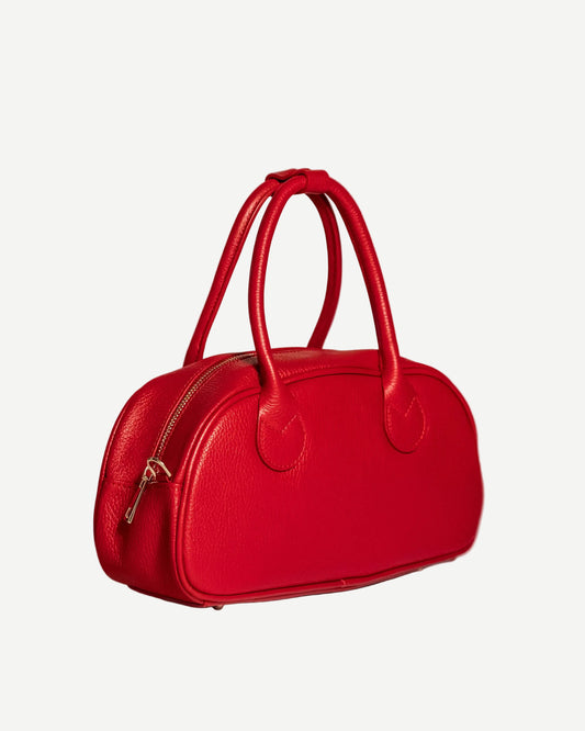 Cartera Isotta de cuero italiano genuino - detalle de costura
